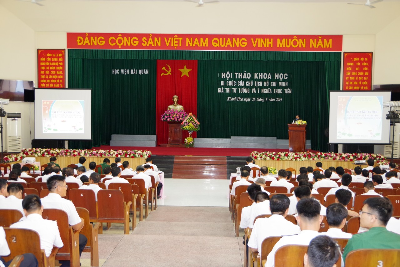 Học viện Hải quân tổ chức Hội thảo khoa học về Di chúc của Chủ tịch Hồ Chí Minh